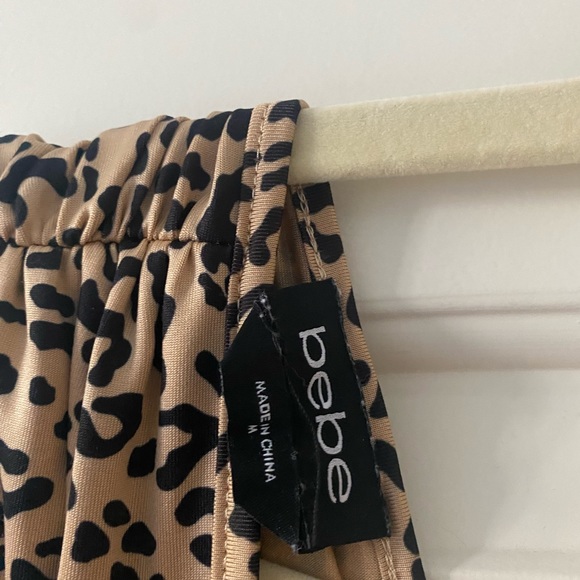 Bebe leopard wide leg jumpsuit - Picture 2 of 2